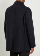 Valentino Garavani Double-breasted Wool Peacoat Navy