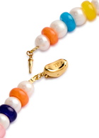Timeless Pearly Heart 24k Gold-plated and Beaded Necklace - Multicoloured 1 - One Size