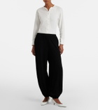The Row Fiamma cotton, cashmere, and silk sweatpants