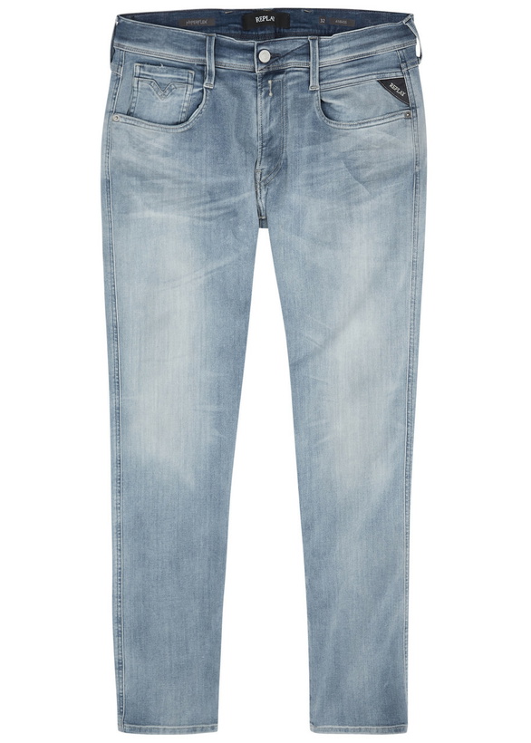 Photo: Replay Anbass Hyperflex Slim-leg Jeans Blue