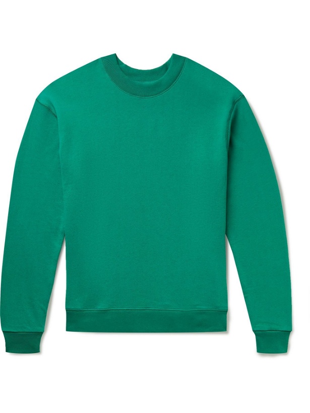 Photo: Entireworld - Cotton-Blend Jersey Sweatshirt - Green