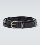 Saint Laurent - Croissant De Lune leather belt