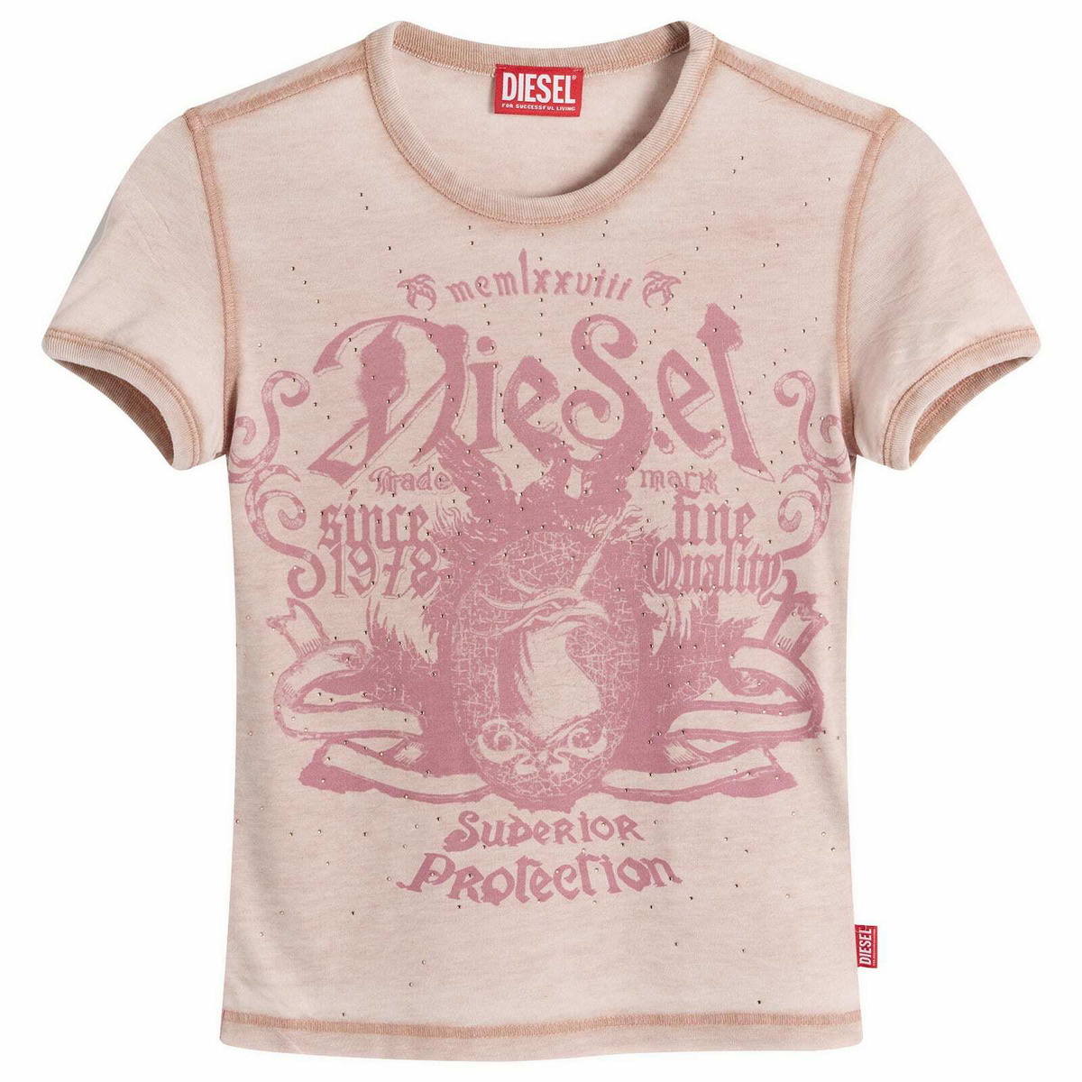 Diesel Women's T-Uncuties Baby T-Shirt in Pink