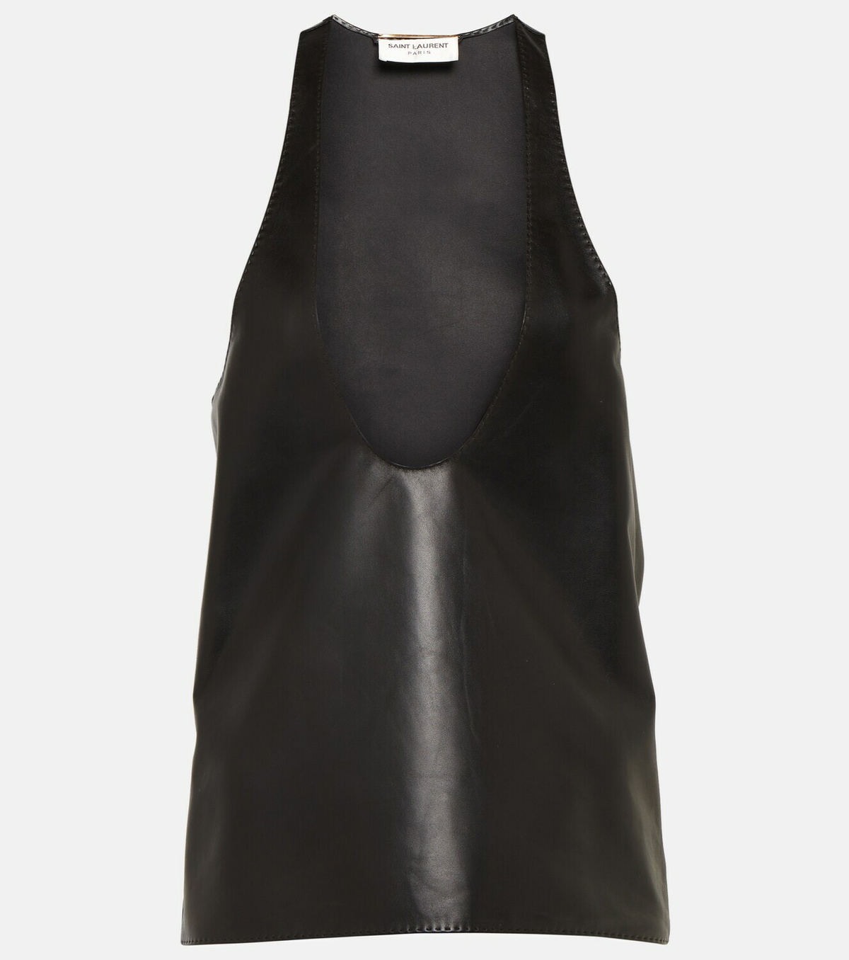 トップス Saint Laurent leather Stand Shirt Black Medium-800328Y32XA1158_C.jpg?v=2