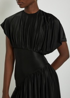 Rabanne Gathered Stretch-jersey Gown Black
