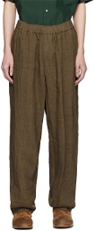 YLÈVE Brown Drawstring Trousers