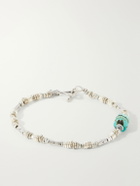 Peyote Bird - Silver Fox Sterling Silver Turquoise Bracelet - Silver