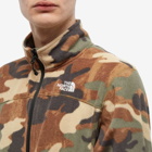 The North Face Men's 100 Glacier Full Zip in Kelp Tan TNF Camo Print