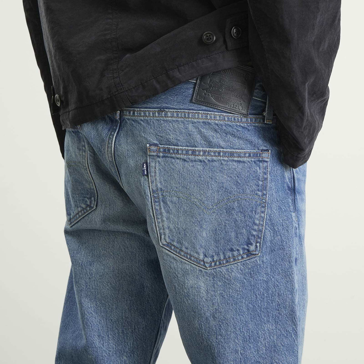 Levi's Men's Bue Tab Made in Japan Anchor Relaxed Jeans in Saddle Rock