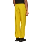 Balenciaga Yellow Logo Lounge Pants