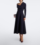 Safiyaa Asymmetric crêpe cocktail dress