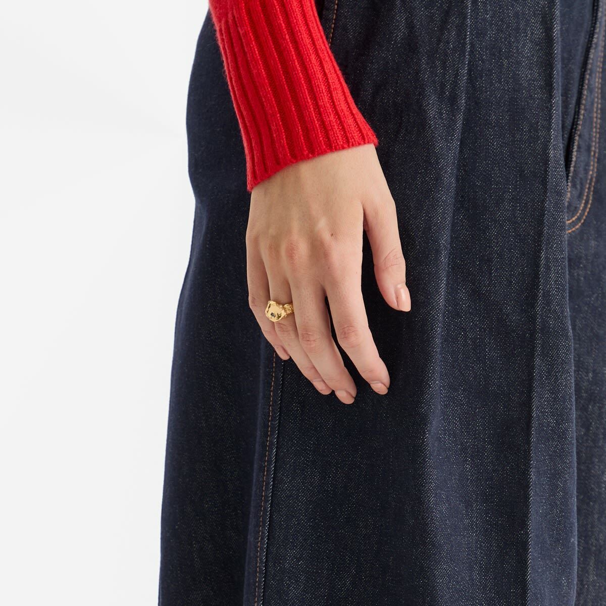 Simuero Marea Ring in Gold/Blue