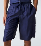 Dolce&Gabbana Silk satin bermuda shorts