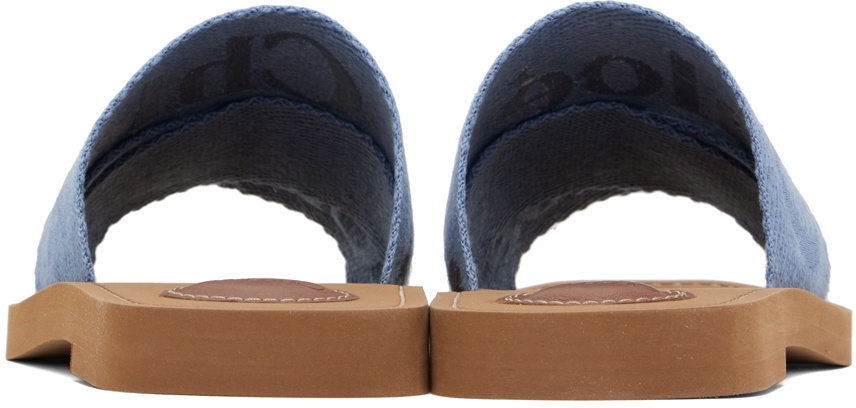 Chloé Blue Woody Sandals Chloe