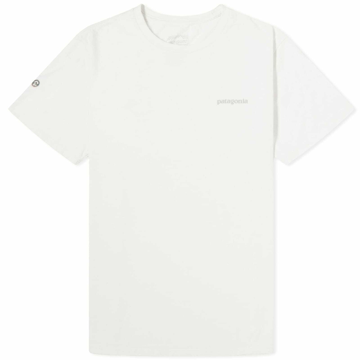 Patagonia Men's Fitz Roy Icon Responsibili-Tee in Birch White