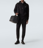Prada Logo cotton-blend jersey hoodie