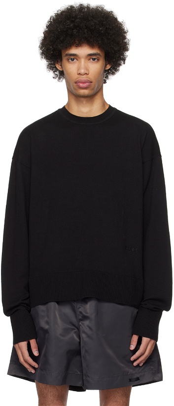 Photo: Birrot Black Embroidered Sweatshirt