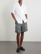 Eleventy - Straight-Leg Linen Shorts - Gray