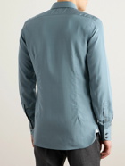 TOM FORD - Lyocell and Silk-Blend Shirt - Blue
