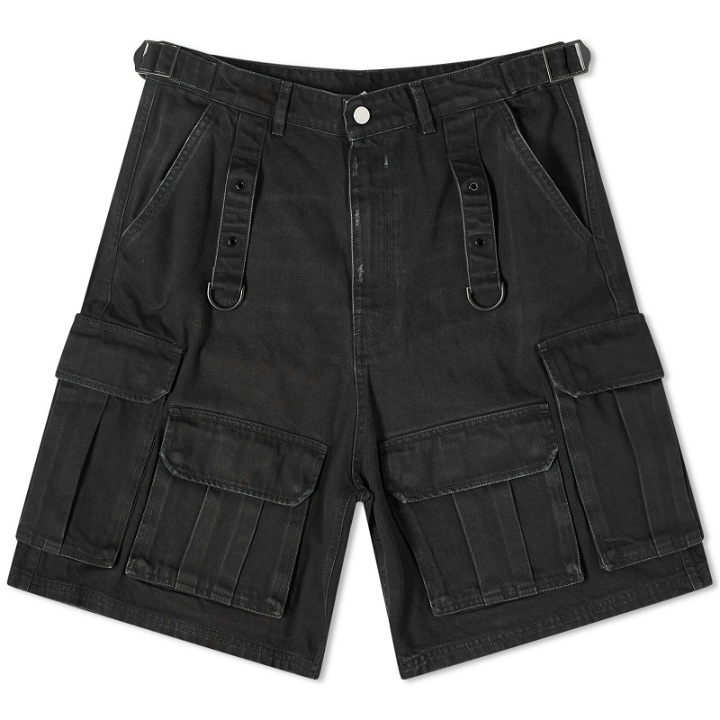 Photo: Vetements Men's Multi Pocket Cargo Denim Shorts in Black