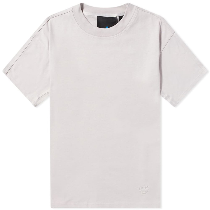 Photo: Adidas Men's Blue Version Essentials T-Shirt in Clear Granite