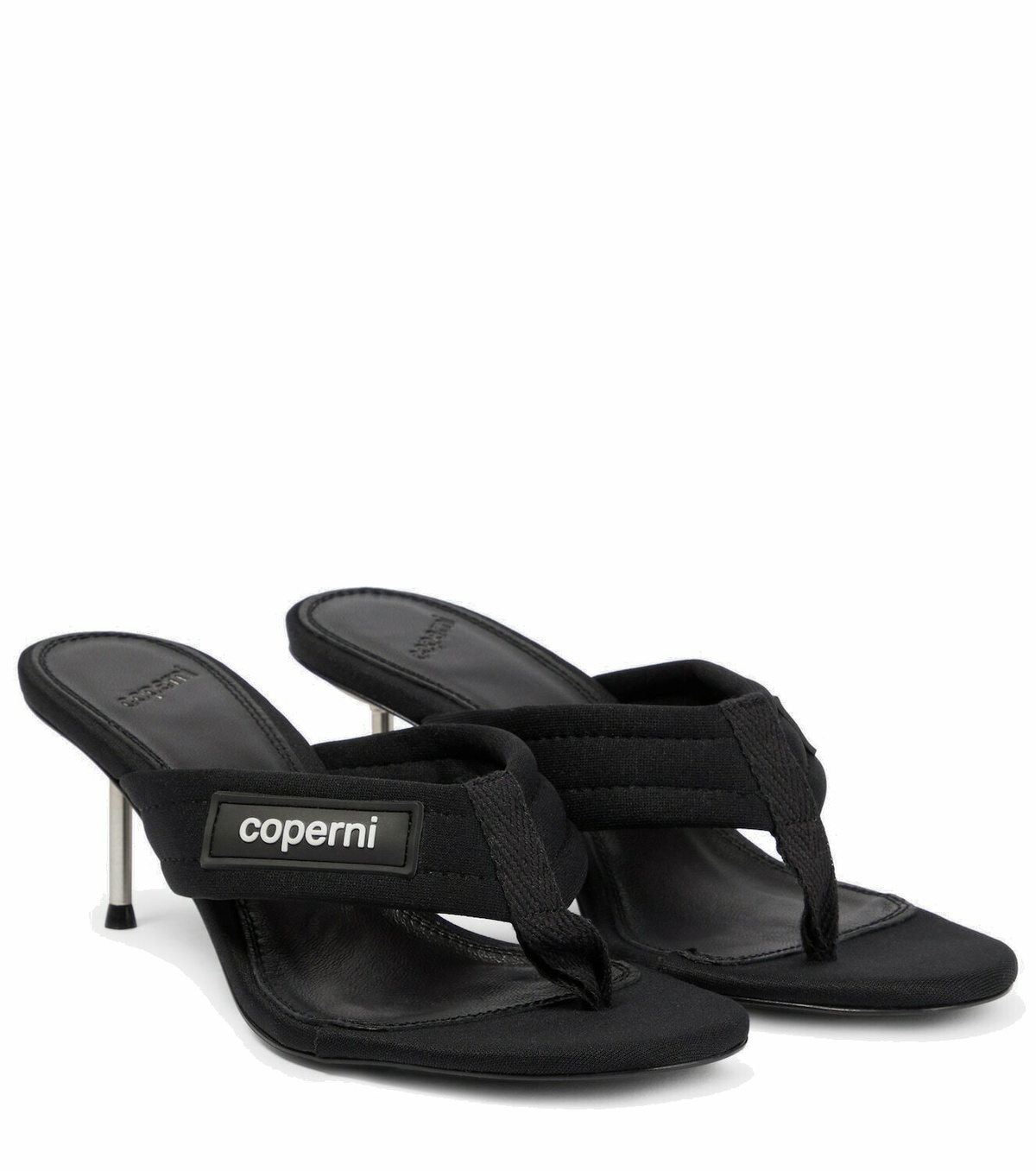 Coperni Glitter wedge thong sandals Coperni