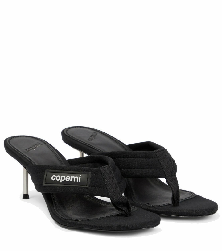 Photo: Coperni Canvas thong sandals