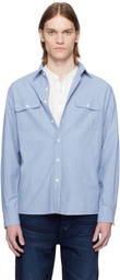Ralph Lauren Purple Label Indigo Washed Chambray Shirt