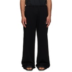 MM6 Maison Margiela Black Logo Patch Sweatpants