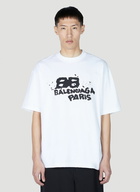 Balenciaga - Painted Logo T-Shirt in White