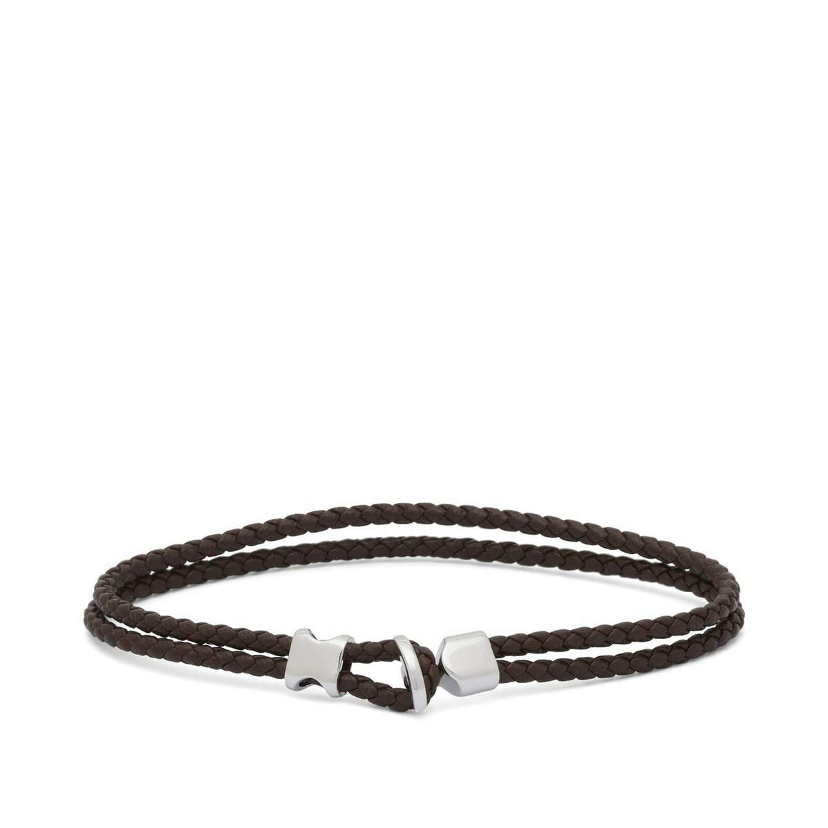 Miansai Men's Orson Braided Leather Bracelet in Brown
