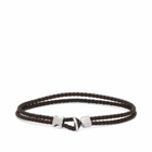 Miansai Men's Orson Braided Leather Bracelet in Brown