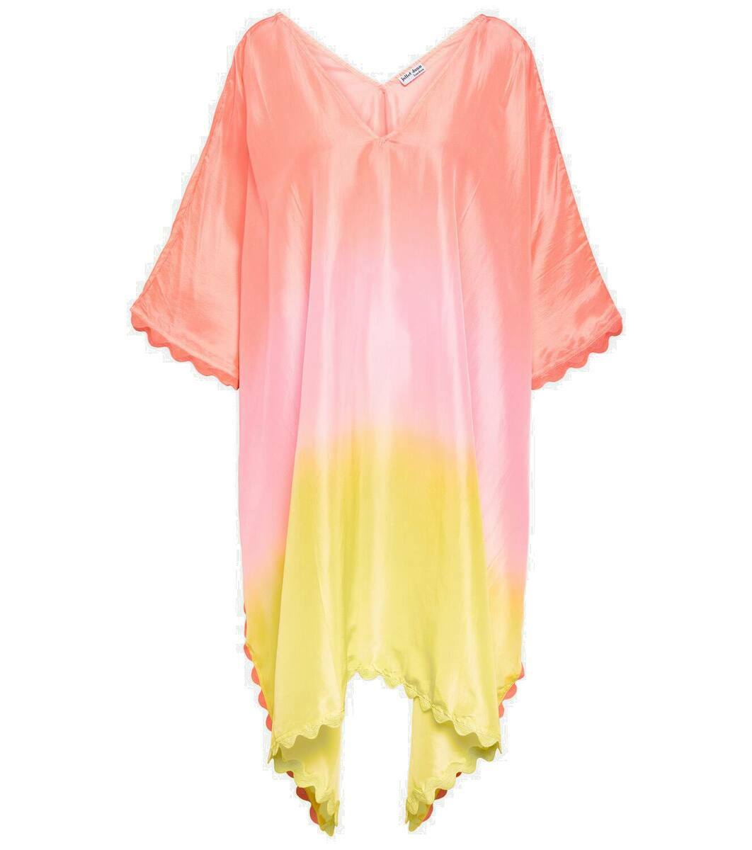 Juliet Dunn Ombré silk poncho Juliet Dunn