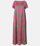 Dries Van Noten Floral satin midi dress