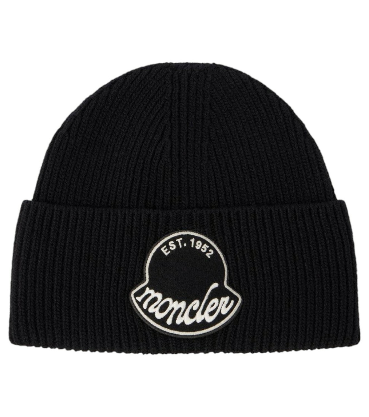 Moncler Black Wool Beanie Moncler