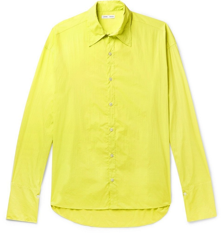 Photo: CMMN SWDN - Cecil Washed-Shell Shirt - Yellow