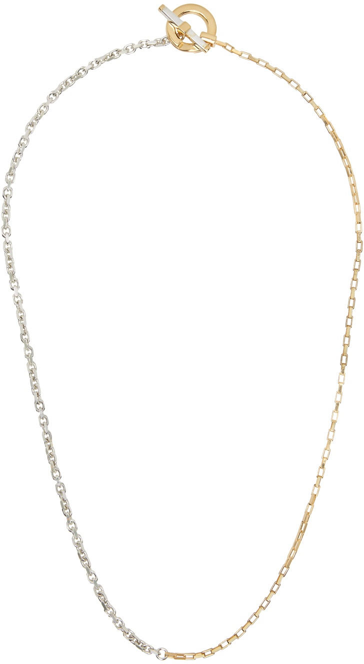 Photo: Bottega Veneta Gold & Silver Key Chain Necklace