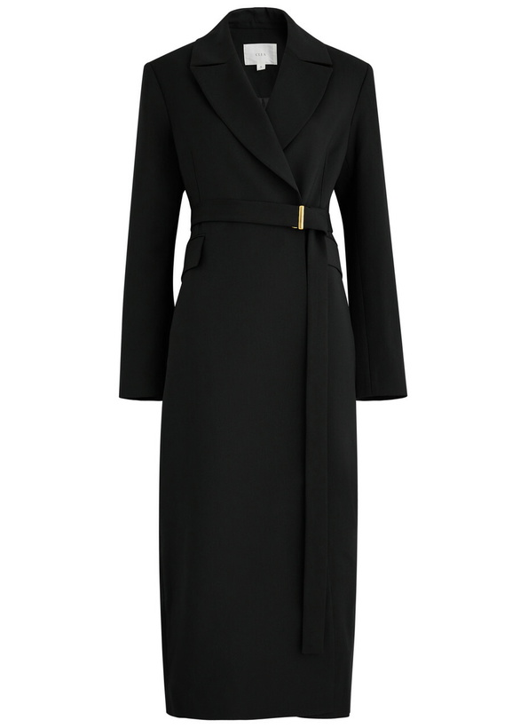 Photo: Clea Munro Belted Coat Black