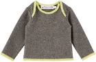 Bonpoint Baby Gray Bambini Sweater & Lounge Pants Set