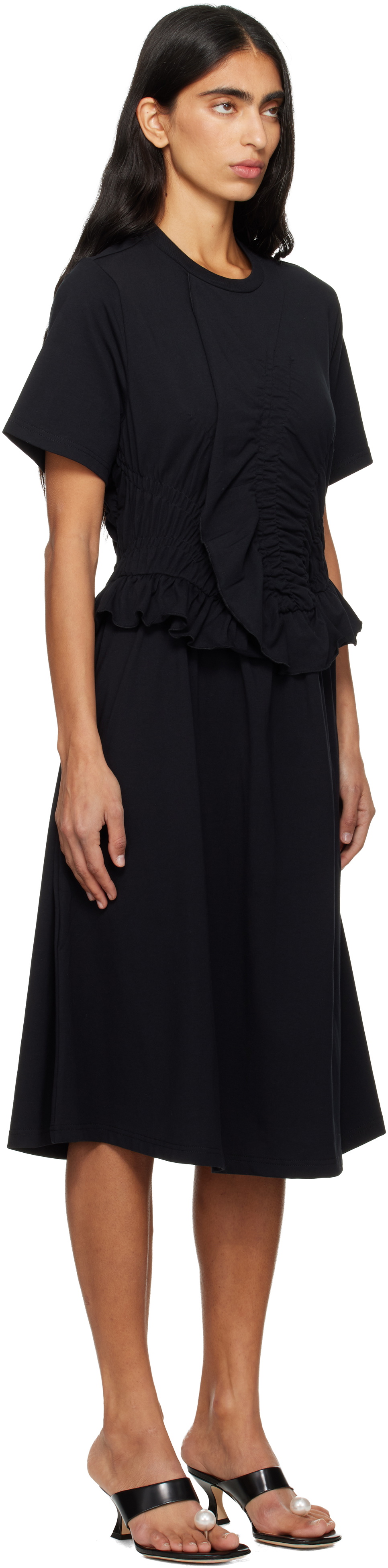 Cecilie Bahnsen Black Bonnie Midi Dress