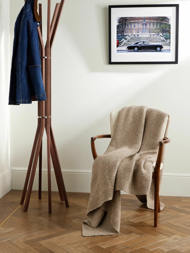 Photo: Inis Meáin - Ribbed Merino Wool and Cashmere-Blend Blanket
