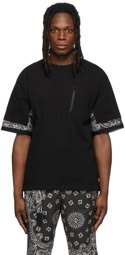 Sacai Black Bandana Print T-Shirt