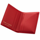 Comme des Garçons Sa0641Pd Dots Printed Leather Bifold in Red