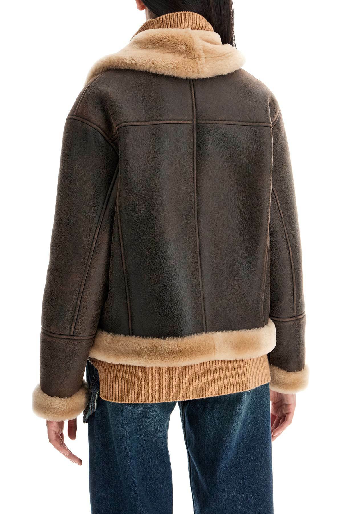 BLANCHA shearling jacket Brown