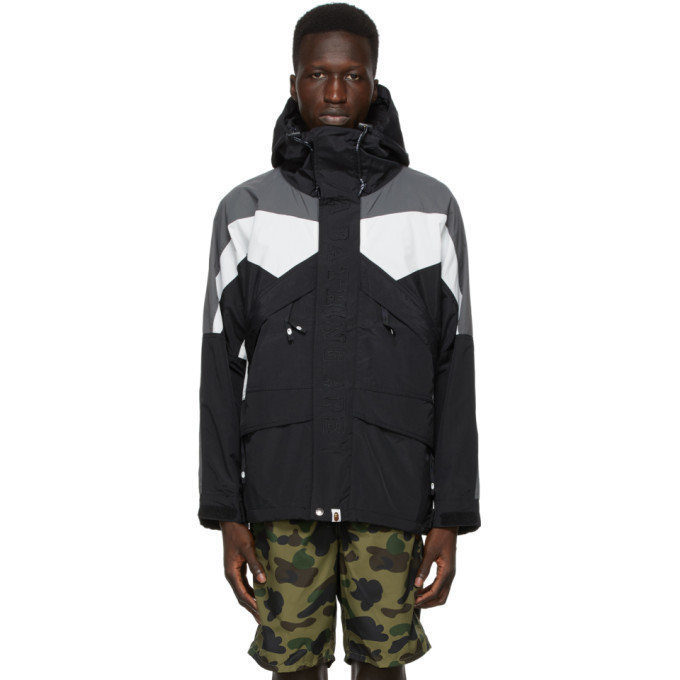 Photo: BAPE Black Colorblocked Classic Snowboard Jacket