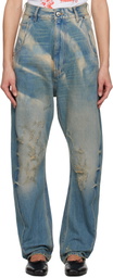 Vivienne Westwood Blue Buckle Back Jeans