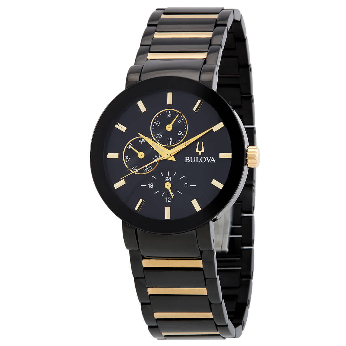 thumbnail image 2 of Bulova Men's Supseville Quartz Analog Stainless Steel Bracelet Watch 2 of 14