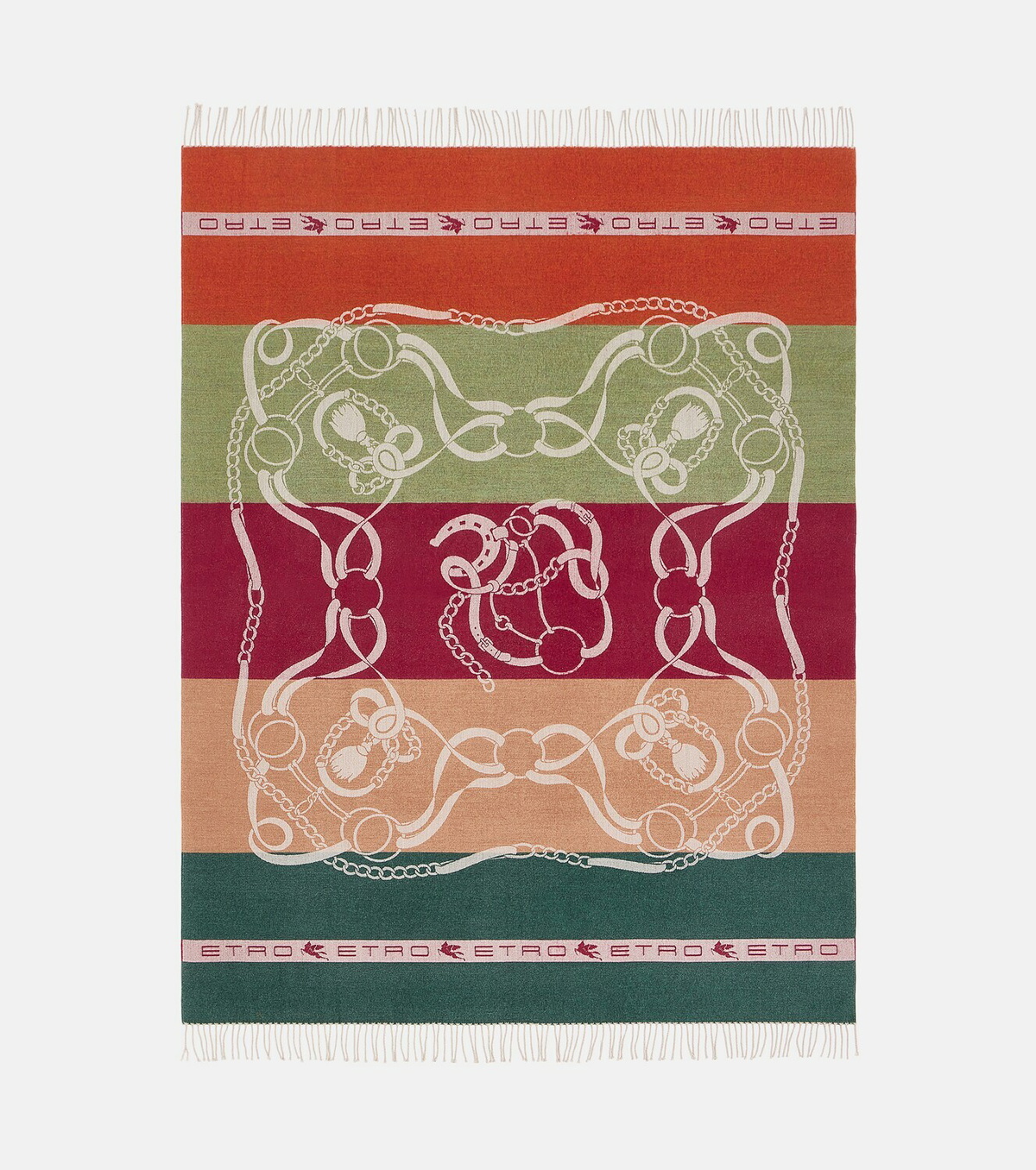 Etro Fringe-trimmed wool jacquard throw