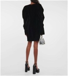 Nina Ricci Puff-sleeve velvet minidress