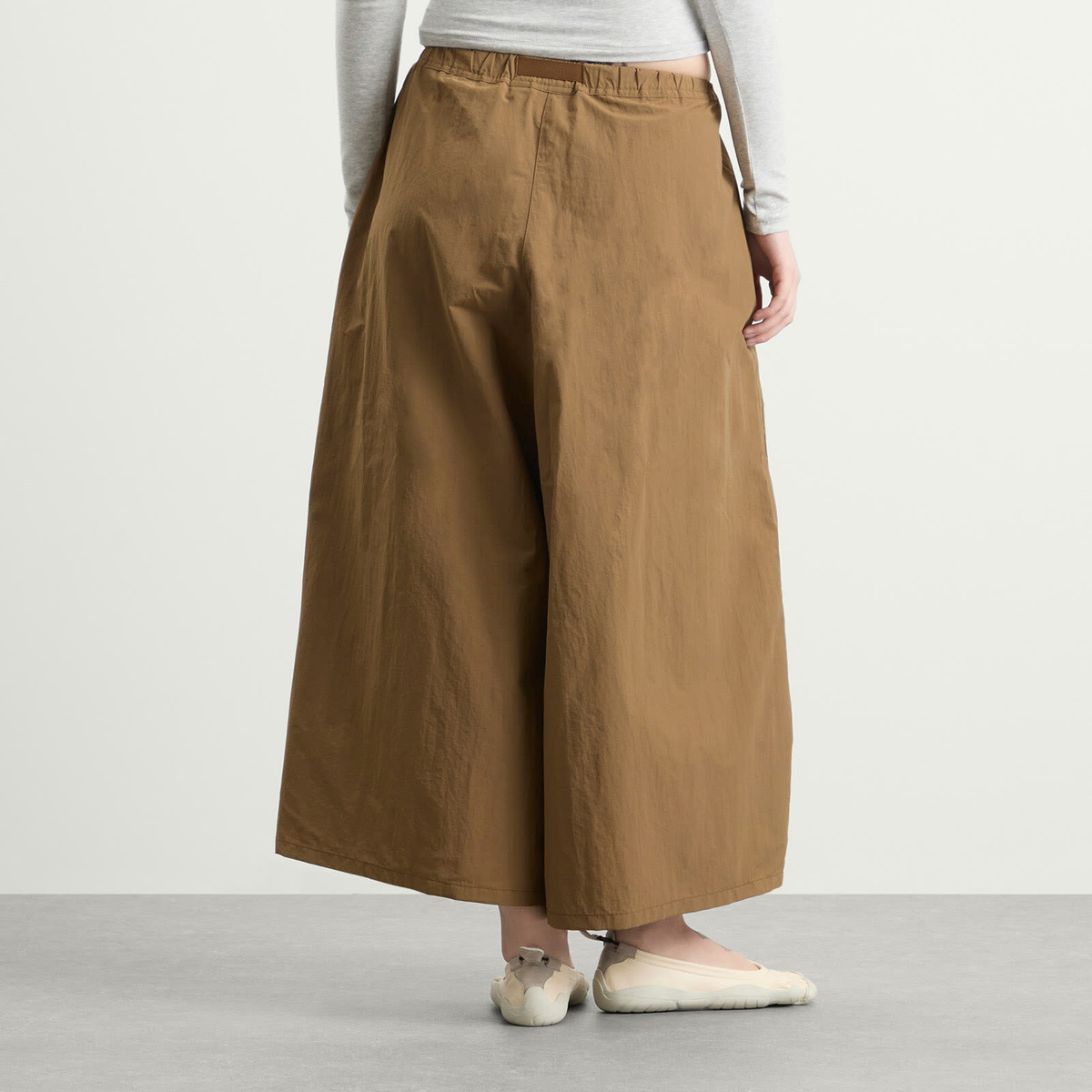 Gramicci Women's Nylon Flare Pant in Coyote